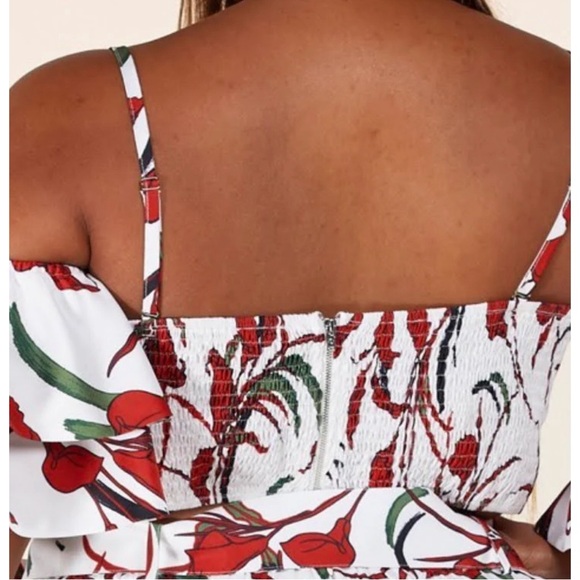 NWT L’ATISTE PLUS SIZE 2X FLORAL CROP TOP - Picture 4 of 15